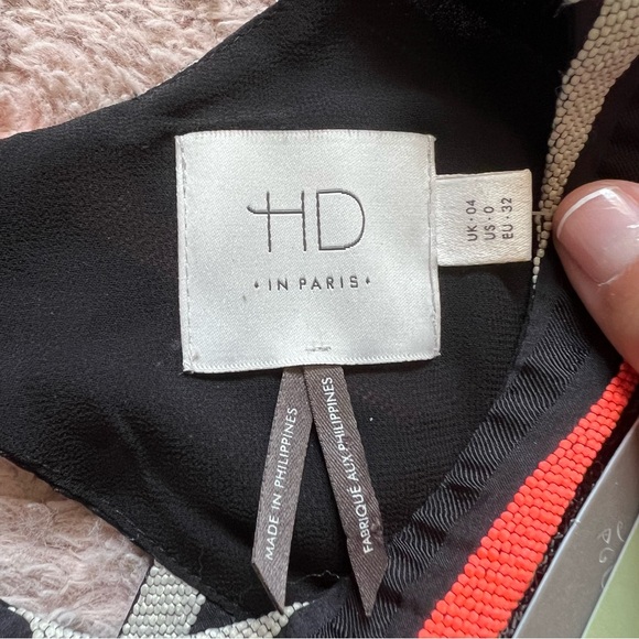 NEW HD In Paris By Anthropologie Stripe Blouse Women’s Size 0 - Picture 2 of 6